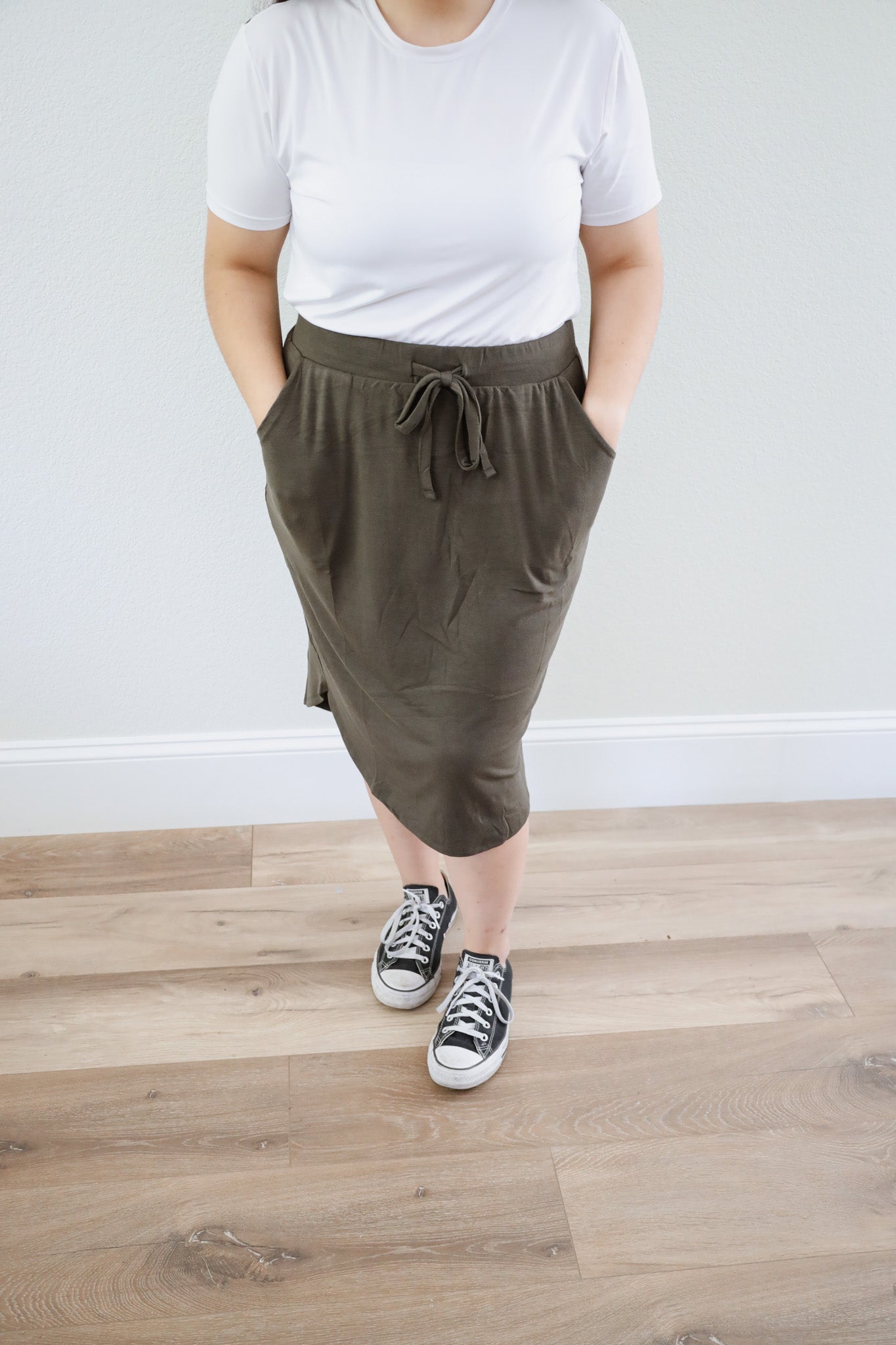 Olive Green Everyday Skirt