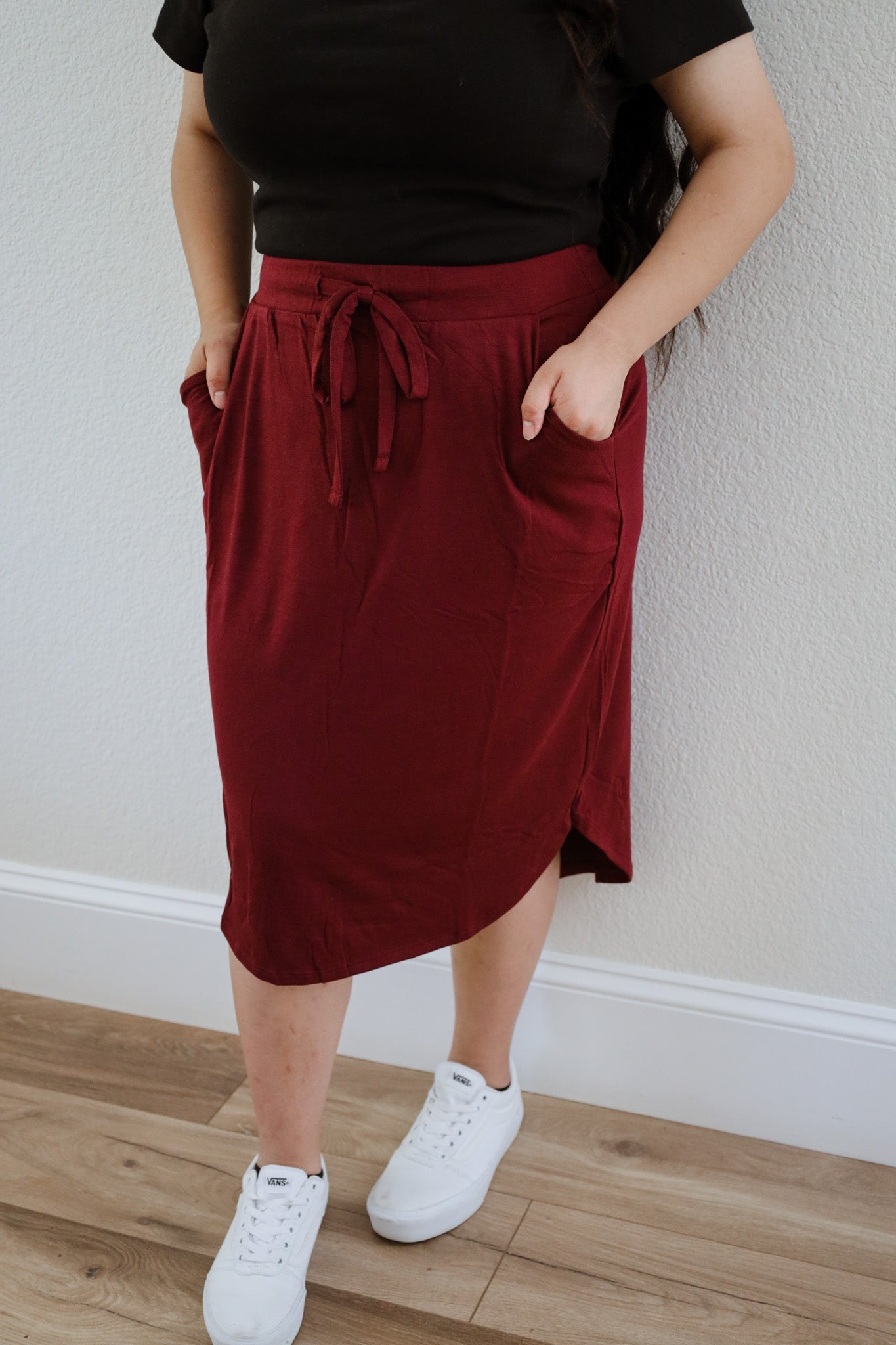 Burgundy Everyday Skirt