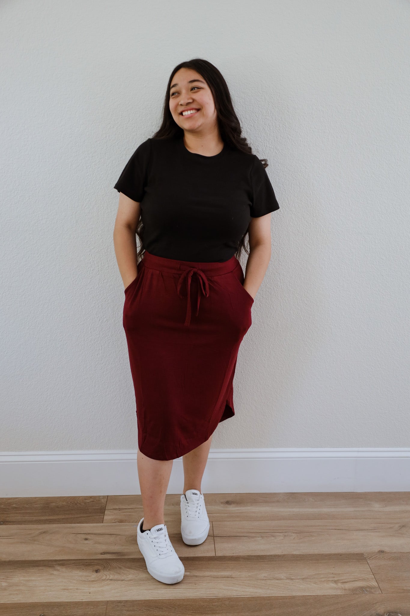 Burgundy Everyday Skirt