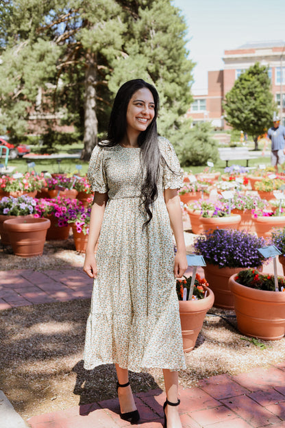 Floral Bliss Smocked Dress