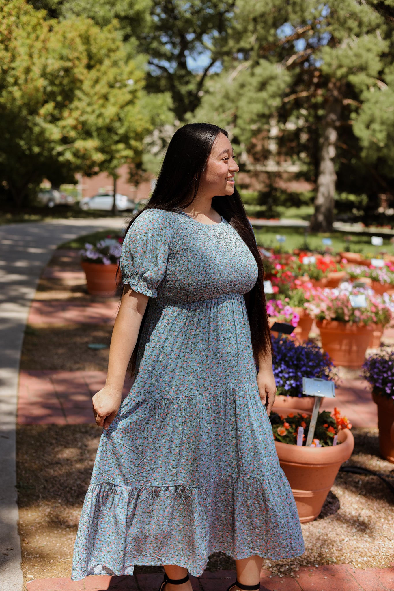 Floral Bliss Smocked Dress