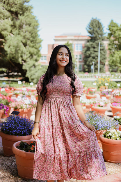 Floral Bliss Smocked Dress