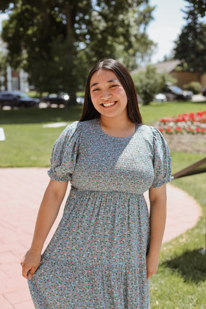 Floral Bliss Smocked Dress