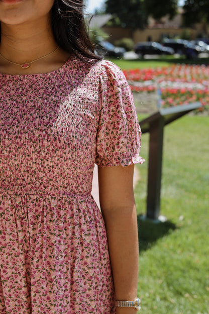 Floral Bliss Smocked Dress